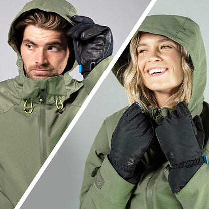 Wildhorn Tolcat Ski Unisex Waterproof Gloves, Touchscreen Compatible - Stealth (Like New)