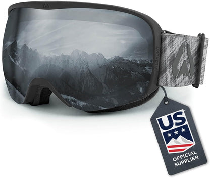 Wildhorn Cristo Ski Snow Goggles US Ski Team Official Supplier- Stealth-JetBlack (New)