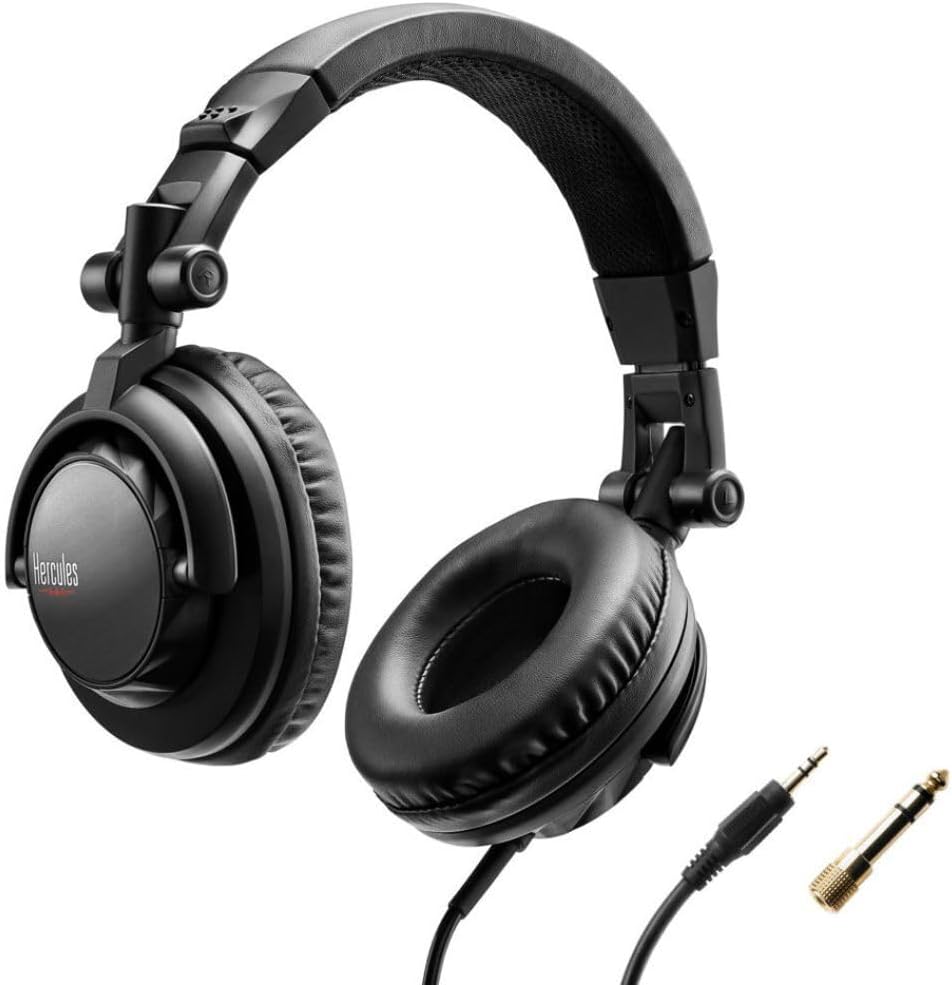 Hercules HDP DJ45 DJ Headphone with Optimal Sound Isolation - Black, One Size (Like New)