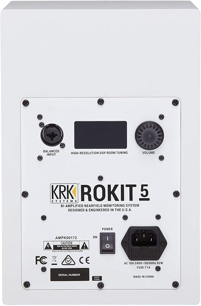 KRK RP5 Rokit 5 G4 Professional Bi-Amp 5" Powered Studio Monitor - White Noise (Used)