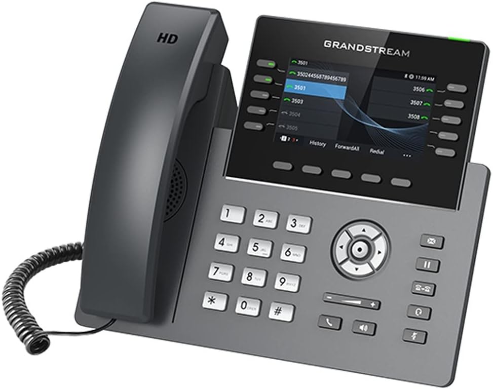Grandstream GRP2615 Carrier-Grade Digital IP Phone 5 SIP Accounts - Black (Like New)