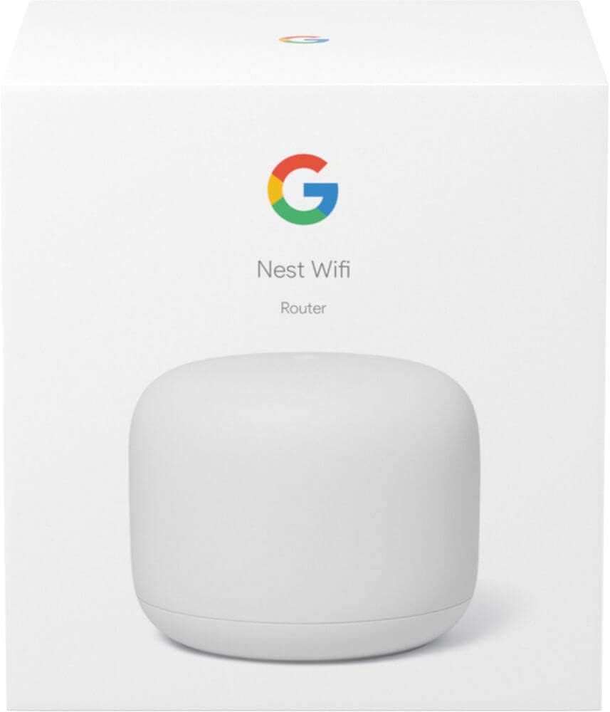 Google GA00595-US 4x4 AC2200 Mesh Wi-Fi Router with 2200 Sq Ft Coverage - White (Like New)