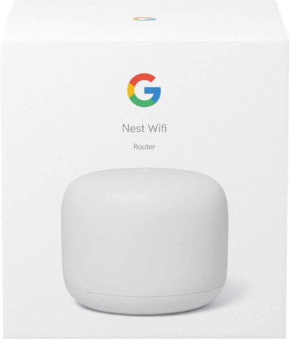 Google GA00595-US 4x4 AC2200 Mesh Wi-Fi Router with 2200 Sq Ft Coverage - White (Like New)