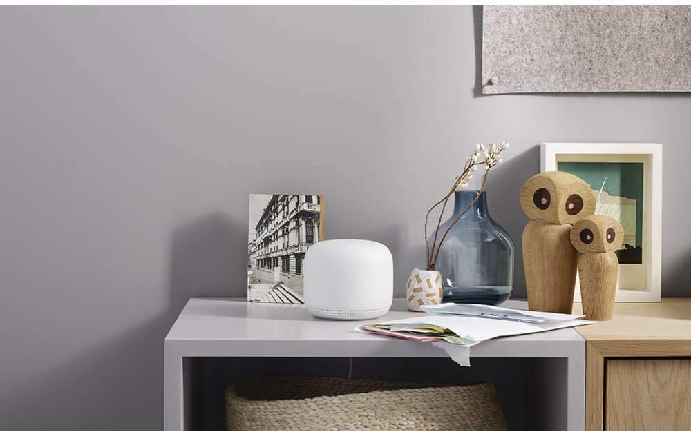 Google GA00595-US 4x4 AC2200 Mesh Wi-Fi Router with 2200 Sq Ft Coverage - White (Like New)