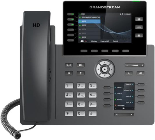Grandstream GRP2616 6-line Carrier-Grade IP Phone with Single Keypad - Black (Like New)