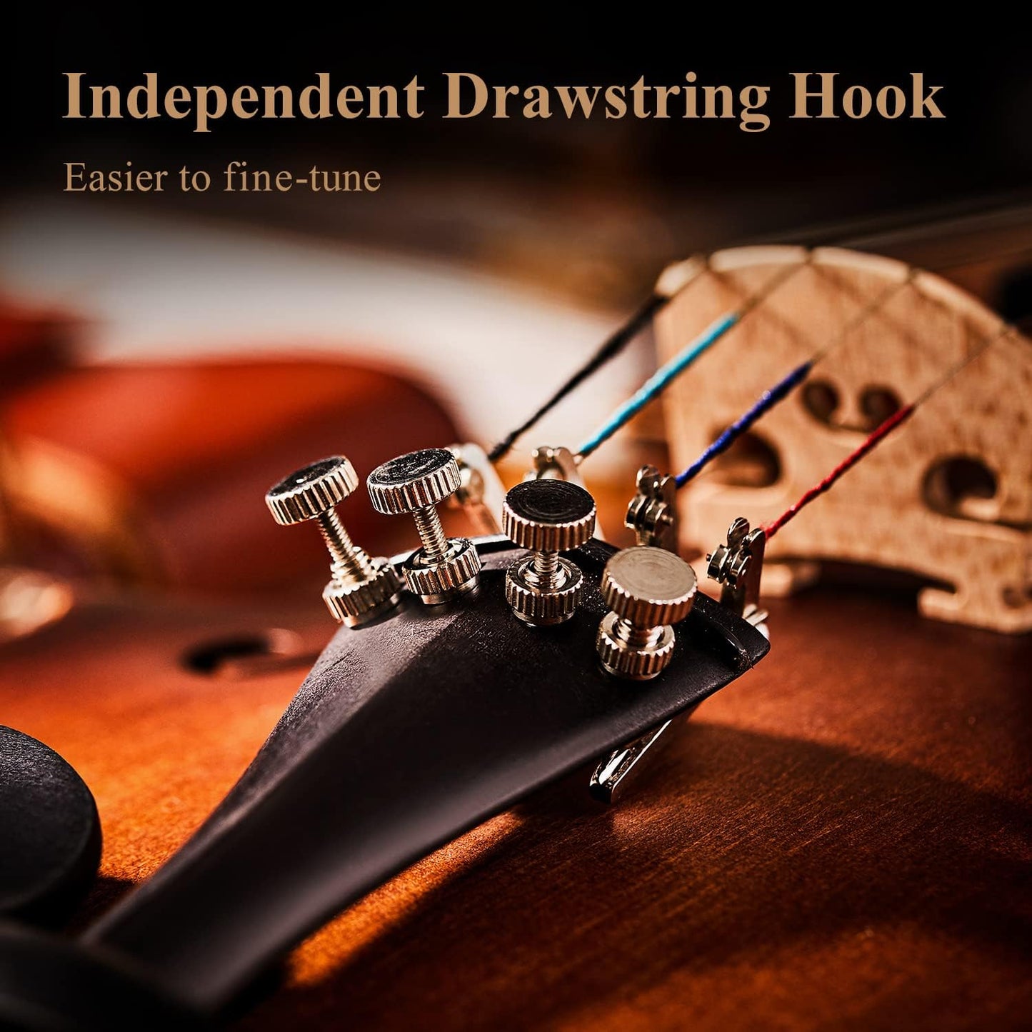 Eastar EVA-3 Beginner 4-String Violin Set with Fingerboard Guide, Hard Case (Used)
