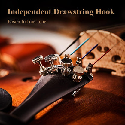 Eastar EVA-3 Beginner 4-String Violin Set with Fingerboard Guide, Hard Case (Used)