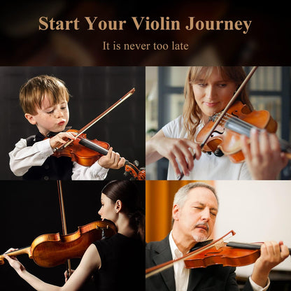 Eastar EVA-3 Beginner 4-String Violin Set with Fingerboard Guide, Hard Case (Used)