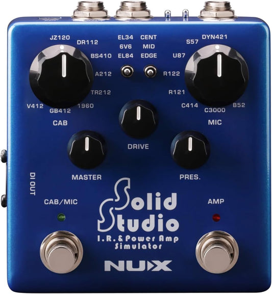 NUX NSS-5 Solid Studio I.R. and Power Amp Corded Electric Analog Simulator Pedal (Used)