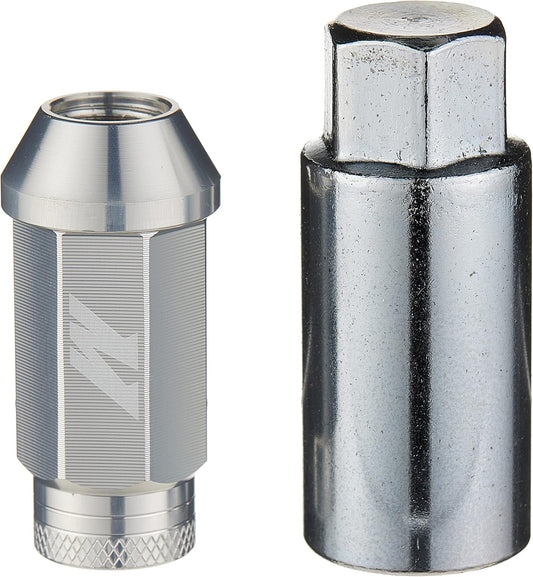 Mishimoto MMLG-1220-LOCKSL Aluminum Locking Lug Nuts, 1/2" x 20 - Silver (New)