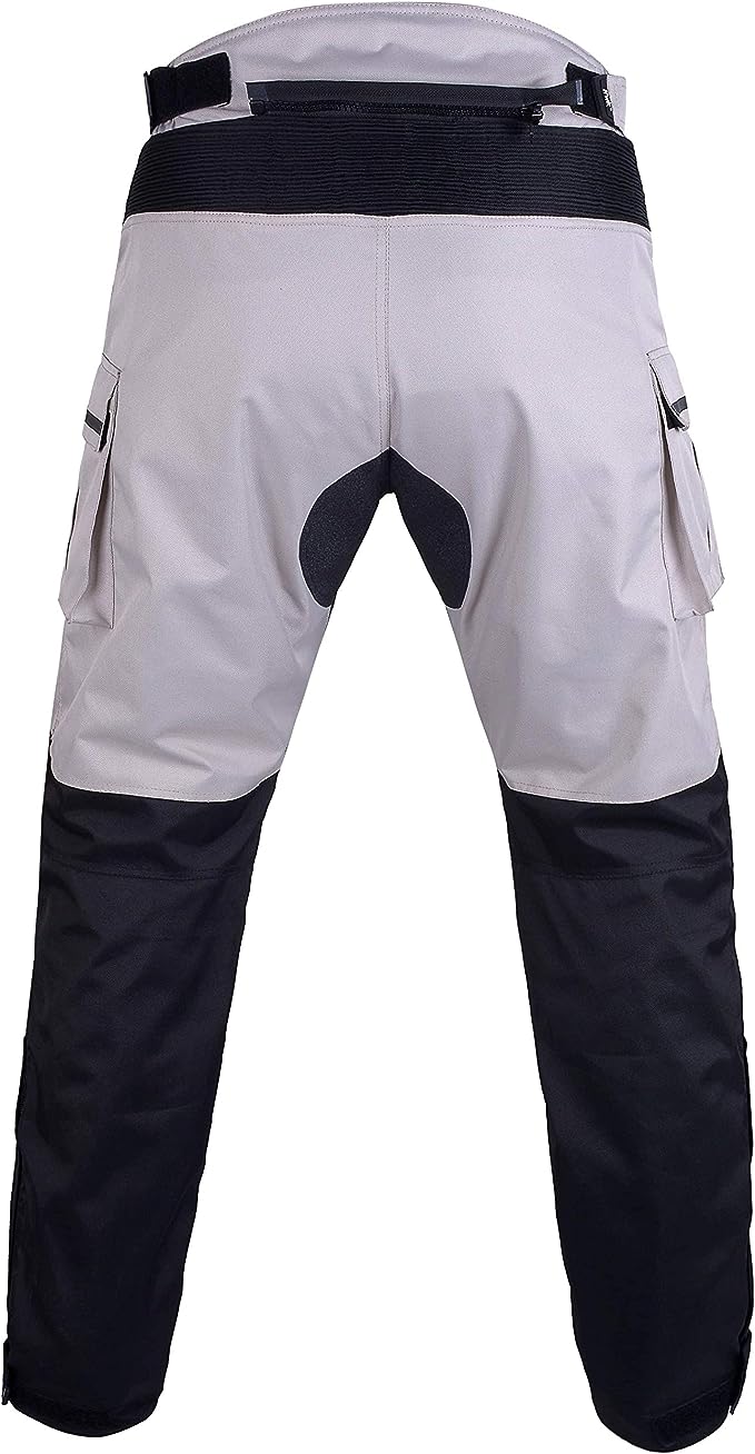 HWK Men Motorcycle, Cargo and Work Pants, Waist30"-32" Inseam30" - Silver- (Like New)