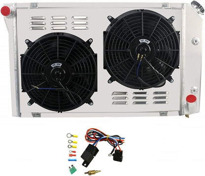 CoolingSky STCO-CZ-1258 4 Row Radiator for 1977-1982 CHEVROLET CHEVY Corvette (Like New)