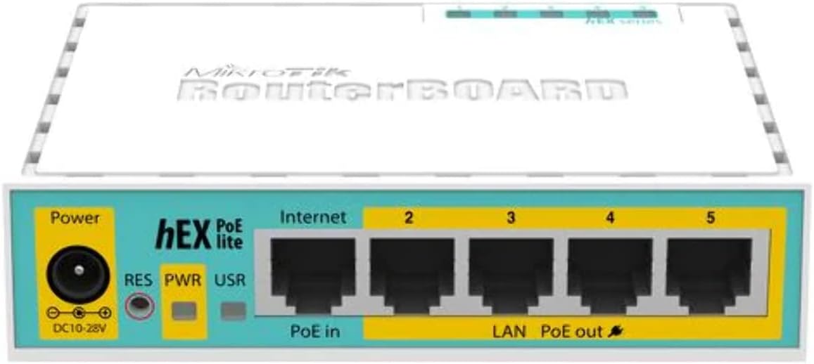 Mikrotik RB750UPr2 hEX PoE lite SOHO Network Router w/ 5X Ethernet Port, USB 2.0 (Used)
