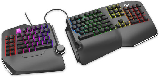 Cloud Nine C989M Ergonomic Mechanical Keyboard - Cherry RGB MX Brown Switches (Used, No Retail Box)