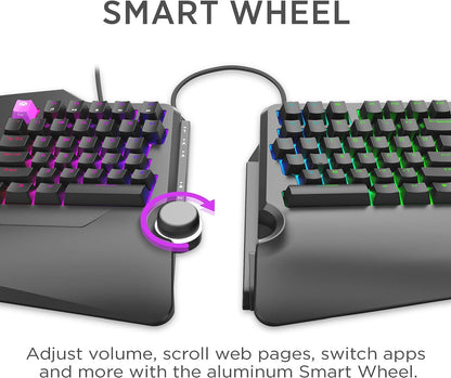 Cloud Nine C989M Ergonomic Mechanical Keyboard - Cherry RGB MX Brown Switches (Used, No Retail Box)