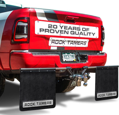 Rock Tamers 3" Hitch Mounted Removeable and Adjustable Official Mudflap System (Like New)