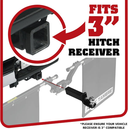 Rock Tamers 3" Hitch Mounted Removeable and Adjustable Official Mudflap System (Like New)