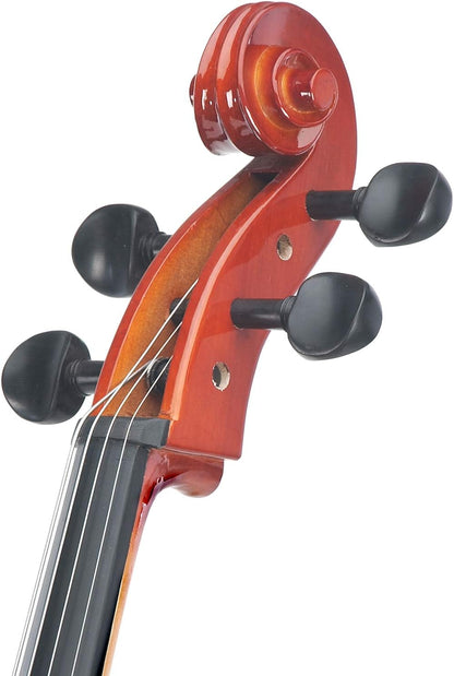 Cecilio CCO-100 4 String Cello with Hard & Soft Case, Stand, Bow, Rosin, Bridge (Like New, Damaged Retail Box)