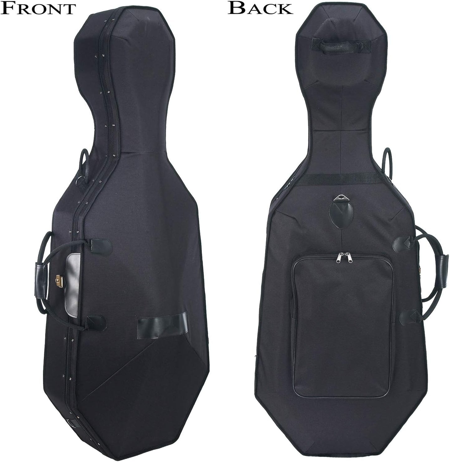 Cecilio CCO-100 4 String Cello with Hard & Soft Case, Stand, Bow, Rosin, Bridge (Like New, Damaged Retail Box)