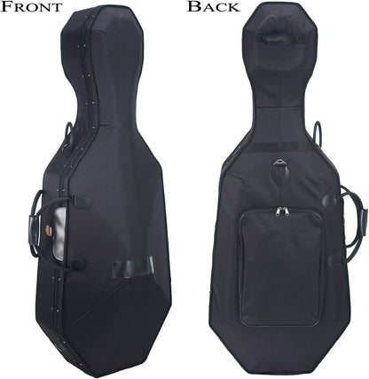 Cecilio CCO-100 4 String Cello with Hard & Soft Case, Stand, Bow, Rosin, Bridge (Like New, Damaged Retail Box)