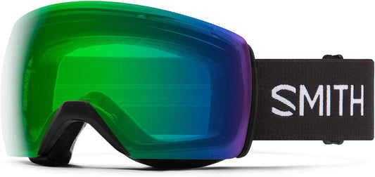 SMITH Skyline XL Anti-Fog Snow Goggles, Black/ChromaPop Everyday Green Mirror (Used, No Retail Box)
