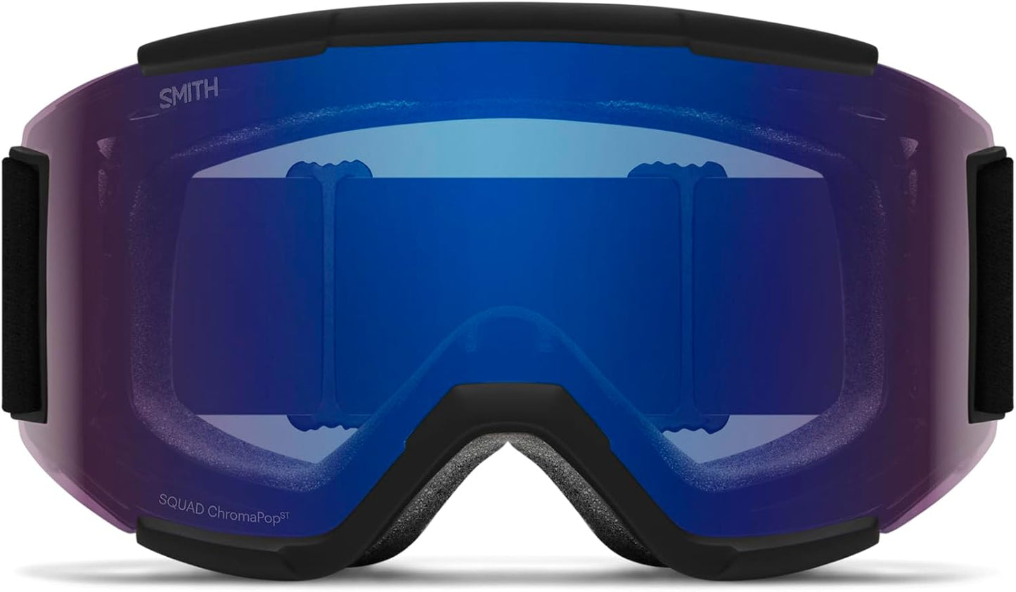 SMITH Squad Performance Snowsports Goggles with ChromaPop Lens for Men & Women (Like New)