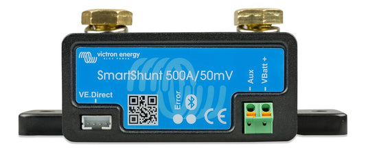 Victron Energy SHU050150050 SmartShunt Battery Testers Monitor, 500 amp - Blue (Like New)