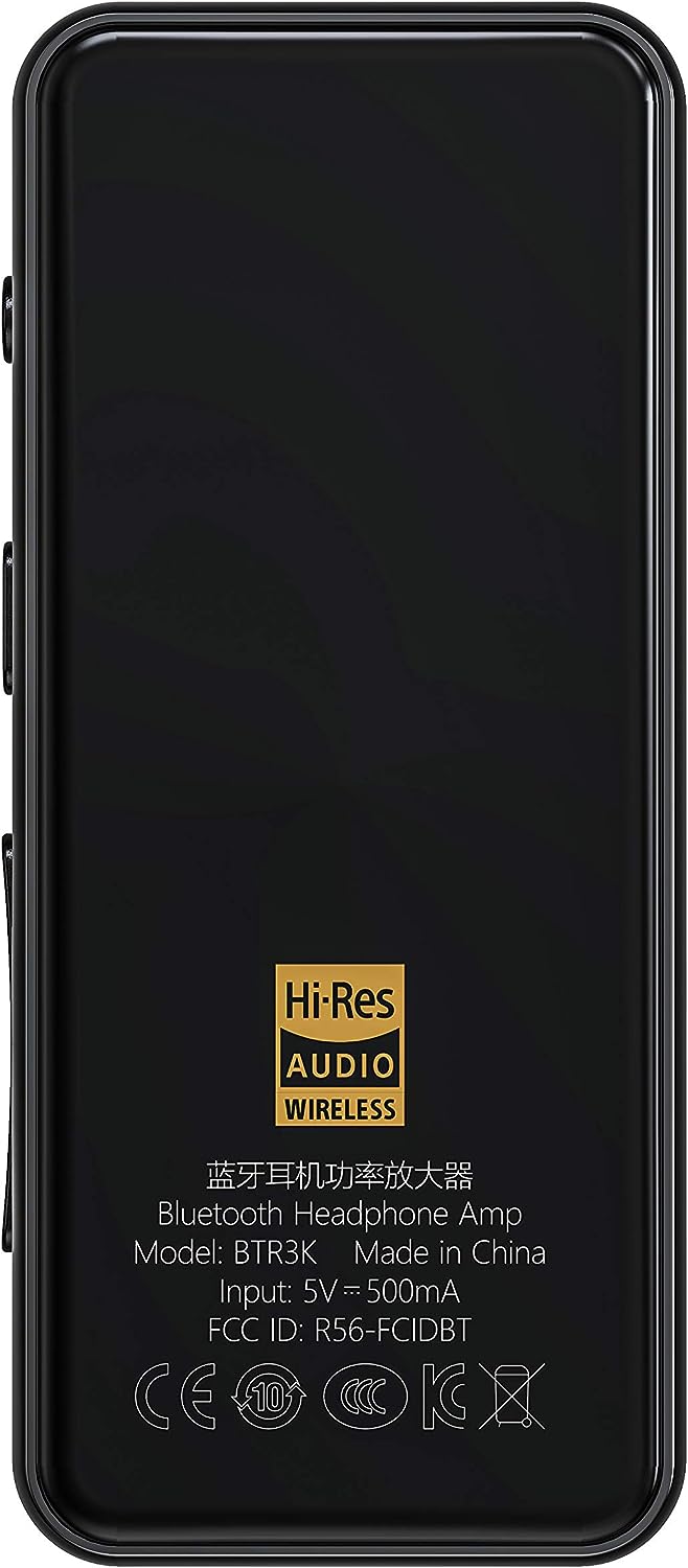 FiiO BTR3K Hi-Res Bluetooth 5.0 Receiver/Headphone Amp Dual AK4377A DAC, Black- (Used)