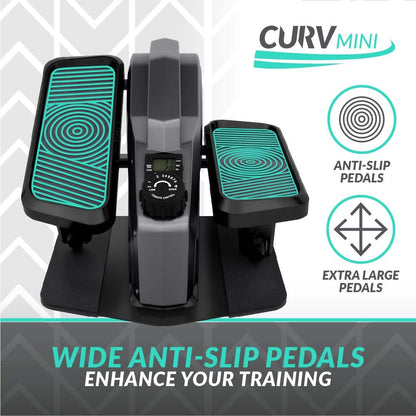 Bluefin Fitness Curv Mini Resistance Seated Elliptical Trainers with LCD - Black (Like New)