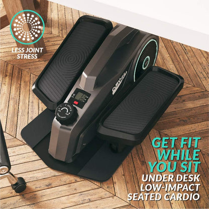 Bluefin Fitness Curv Mini Resistance Seated Elliptical Trainers with LCD - Black (Like New)