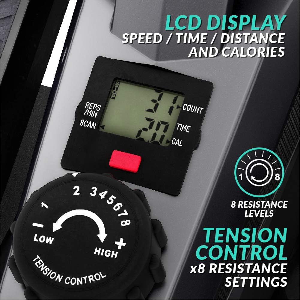 Bluefin Fitness Curv Mini Resistance Seated Elliptical Trainers with LCD - Black (Like New)