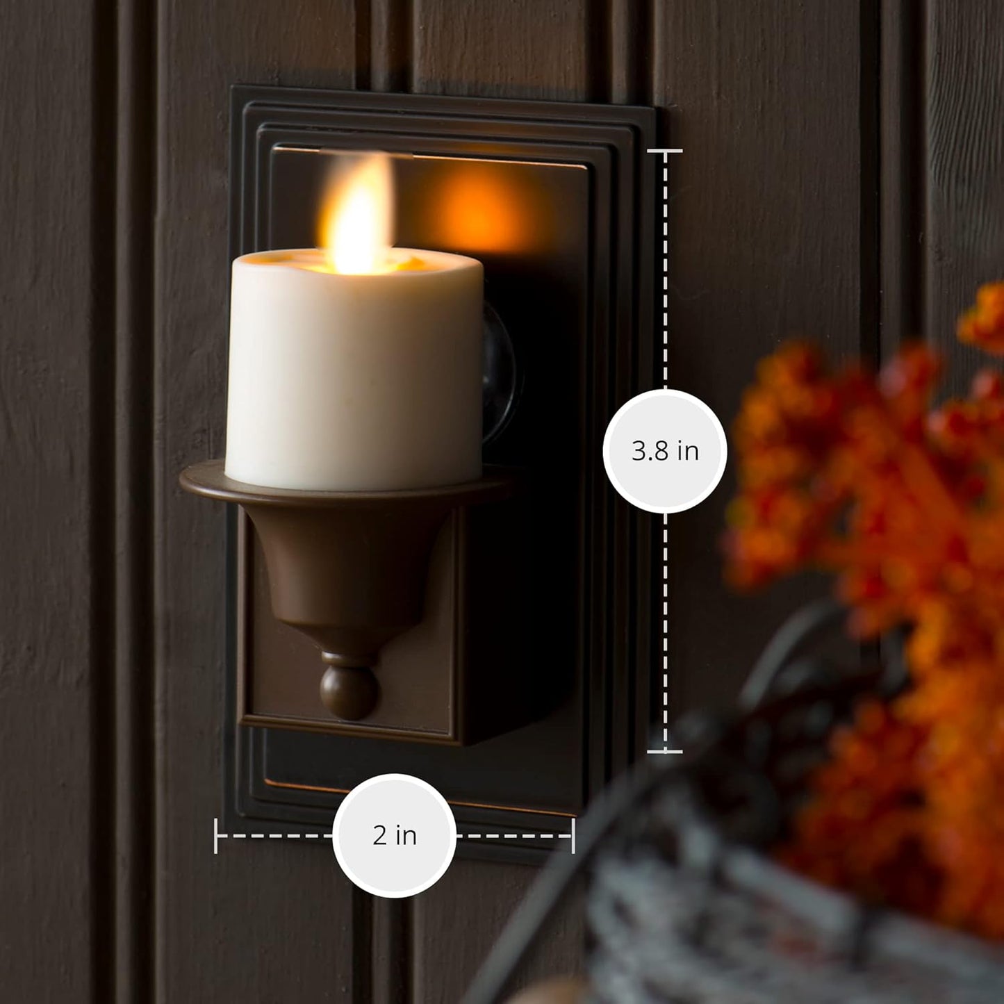 Luminara Matte Flameless Modern LED Candle with Real-Flame Effect Technology (Used, No Retail Box)