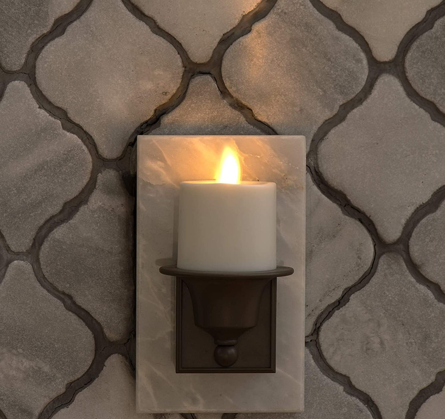 Luminara Matte Flameless Modern LED Candle with Real-Flame Effect Technology (Used, No Retail Box)