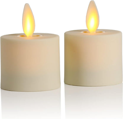 Luminara Flickering Waterproof Warm Flameless LED Candles, 3 Watts, Set of 4 (Like New)