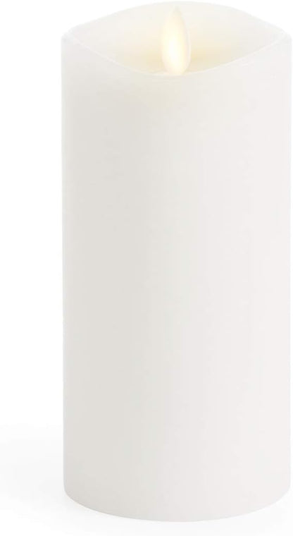Luminara Flameless Pillar LED Battery-Operated Indoor Candle - 6.5 inches, White (Used)