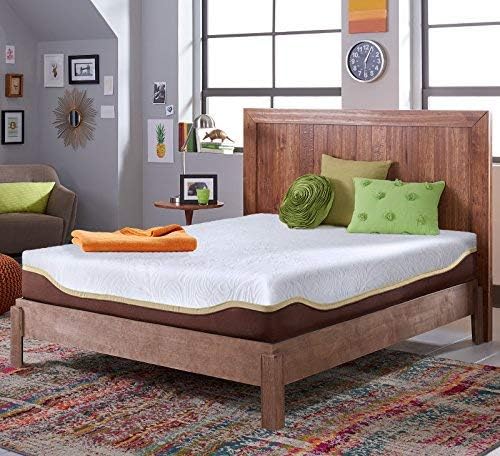 Live & Sleep Elite 10 Inch Firm Gel Memory Foam Mattress, Twin XL  - White (Like New)
