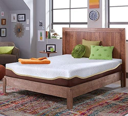 Live & Sleep Elite 10 Inch Firm Gel Memory Foam Mattress, Twin XL  - White (Like New)