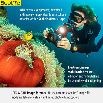 SeaLife Micro 3.0 Pro 3000 Underwater Camera & Light Set for Photography & Video (Used, No Retail Box)