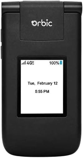 Orbic Journey V 2018 4G LTE Single SIM 2.8" Unlocked Android Flip Phone - Black (Like New)