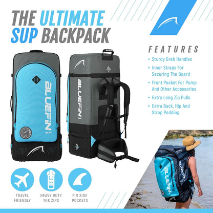 Bluefin SUP Cruise 12' Inflatable Stand Up Paddle Board for Adult - Legacy Blue (New)