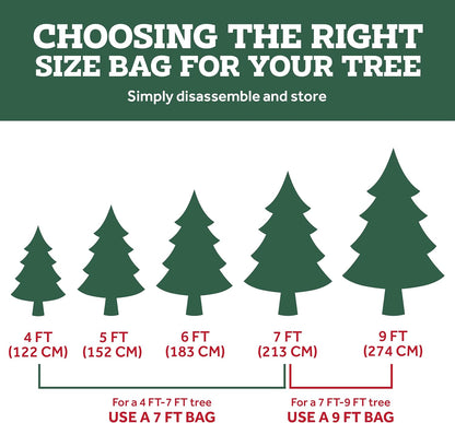 ZOBER Dual Zipper Christmas Tree Storage Bag with 2 Garland Bags, 9 Ft - Gray (New)