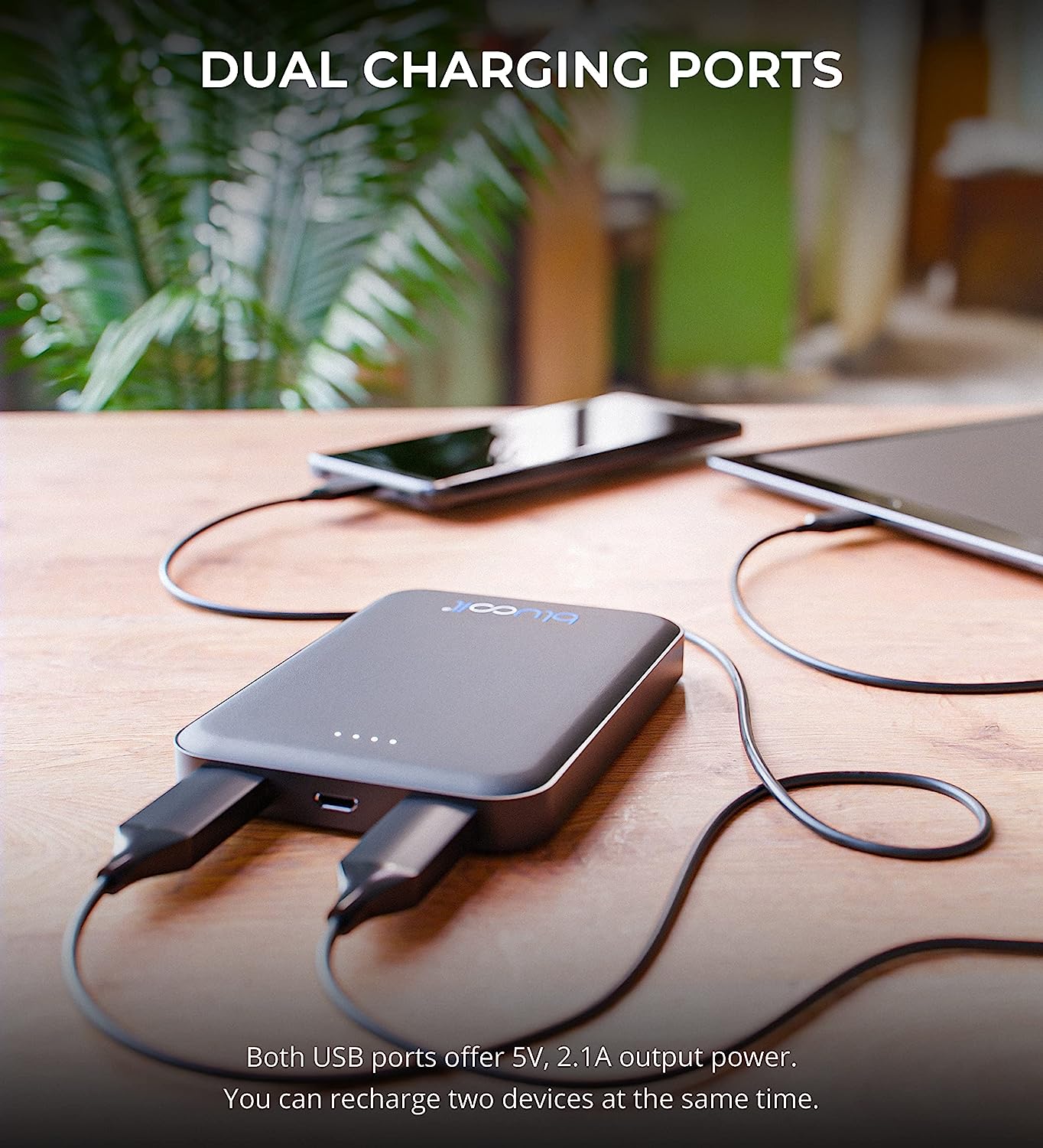 Blucoil 5000mAh Portable Power Bank (New)