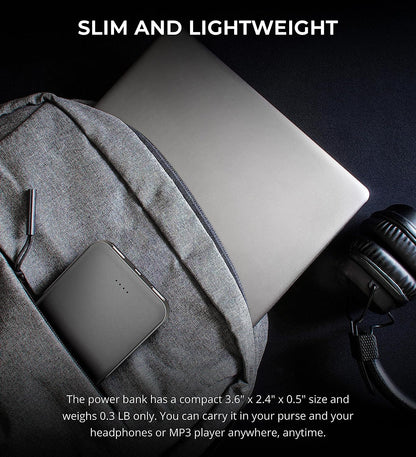Blucoil 5000mAh Portable Power Bank (New)