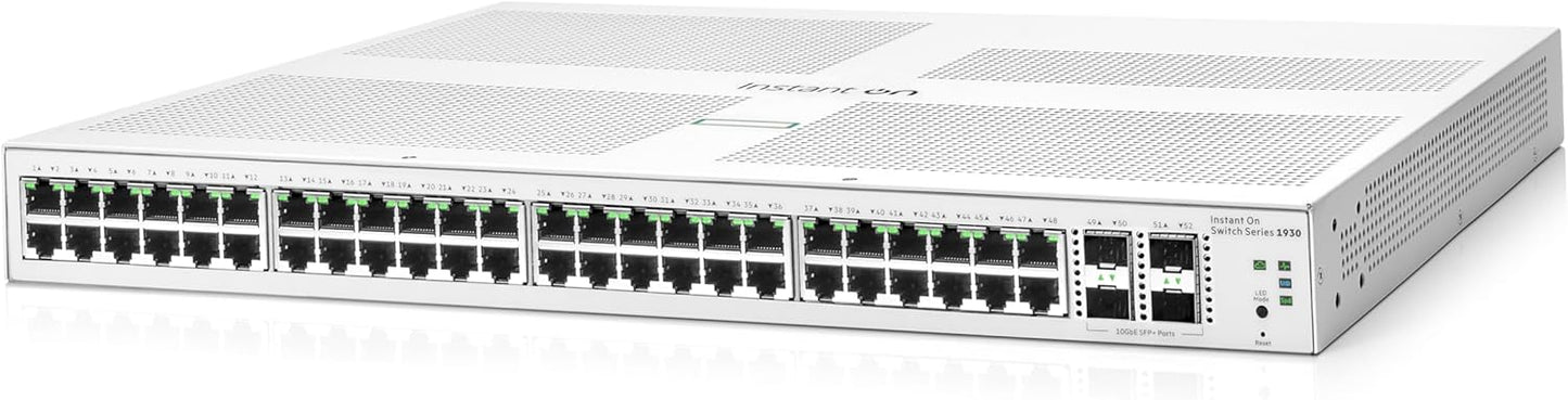 HPE Networking Instant On Switch Series 1930 48-Port Gb Smart-Managed Layer 2+ E (Like New)