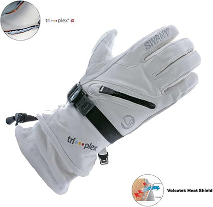Swany X-Cell 2.1 Sports Warm Durable Flexible Leather Winter Gloves for Men (Used)