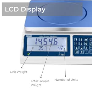 Fristaden Lab Seattle Alki Scientific Industrial Counting Scale, 30kg Capacity (Used, No Retail Box)