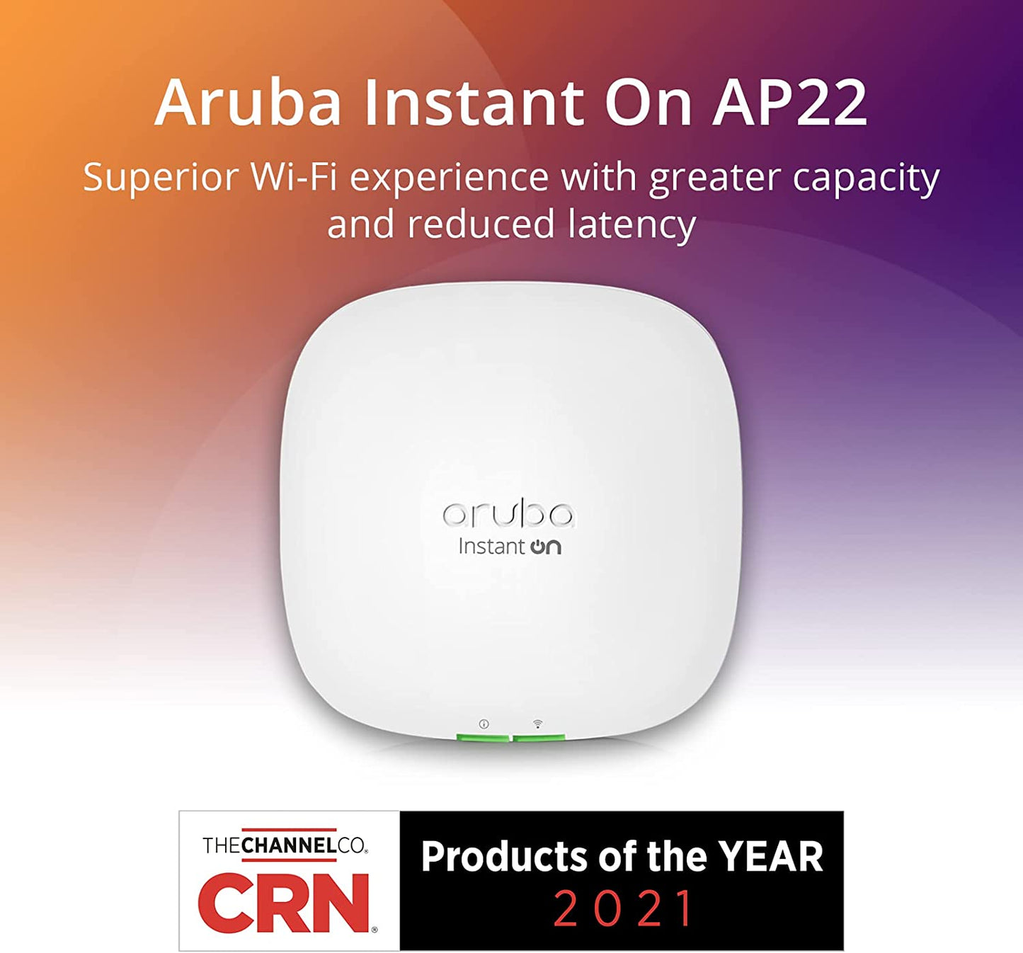 Aruba AP 22 R4W01A Instant On AP22 802.11ax 2x2 Wi-Fi 6 Wireless Access Point (New, Damaged Retail Box)