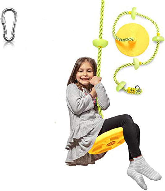 LAEGENDARY Tree Swing for Kids - Single Disk Outdoor Climbing Rope w/Platforms- (Like New, No Retail Box)