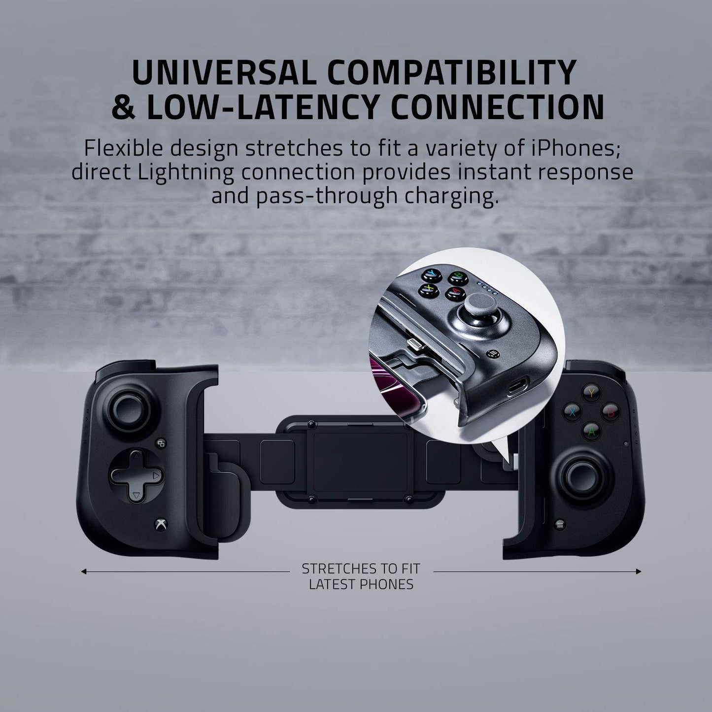 Razer RZ06-03360100-R3U1 Kishi Mobile Game Controller / Gamepad for iPhone iOS- (Used, No Retail Box)