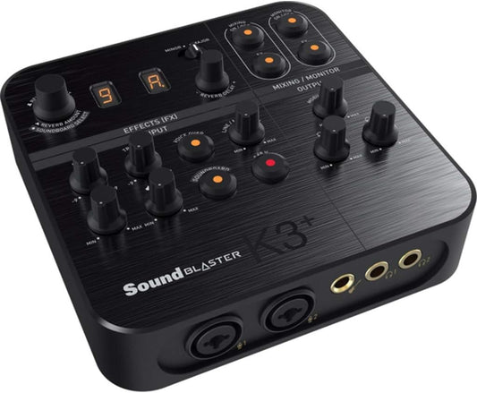 Creative 34674_O Sound Blaster K3+ USB Sound Card Mixer for Streming & Recording (Like New)